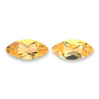 1.51 Ct.Tw.Total Carat Weight Yellow Citrine Pair from Madagascar Video