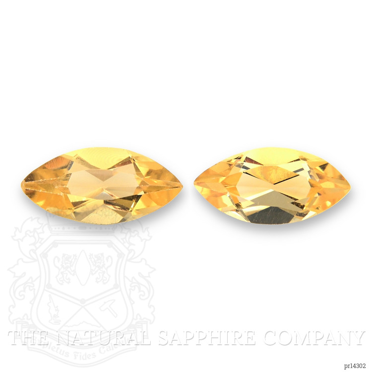 1.51 Ct.Tw. Yellow Citrine Pair from Madagascar