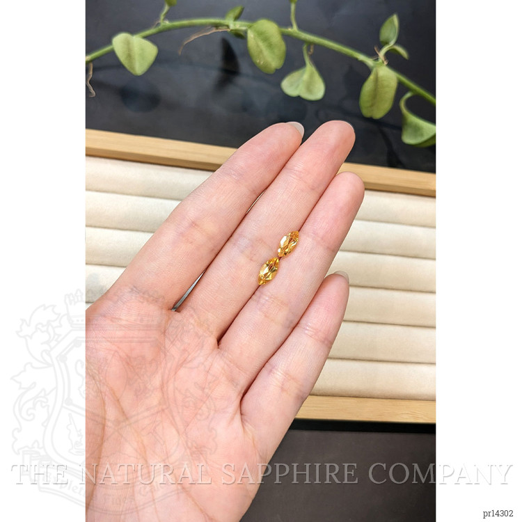 1.51 Ct.Tw. Yellow Citrine Pair from Madagascar