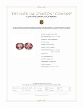 1.46 Ct.Tw.Total Carat Weight Orangish Pink Malaya Garnet Pair from Tanzania Scan Report