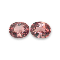 1.46&nbsp;Ct.Tw.Total Carat Weight Orangish Pink Malaya Garnet Pair from Tanzania Video