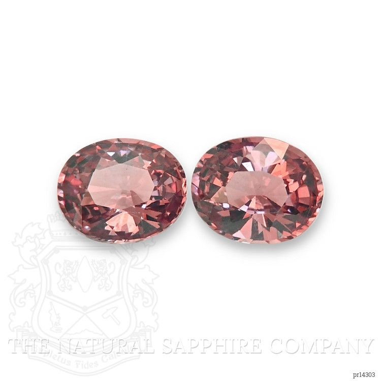 1.46 Ct.Tw. Orangish Pink Malaya Garnet Pair from Tanzania