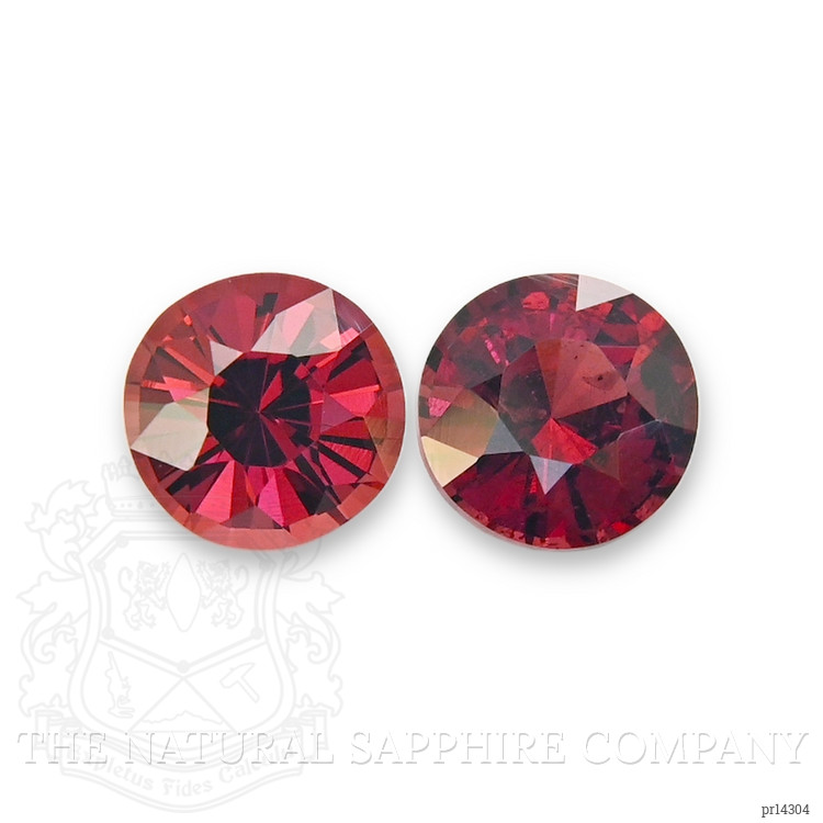 1.82 Ct.Tw. Pinkish Red Garnet Pair from Ceylon (Sri Lanka)