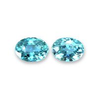 2.42&nbsp;Ct.Tw.Total Carat Weight Blue Zircon Pair from Cambodia Video