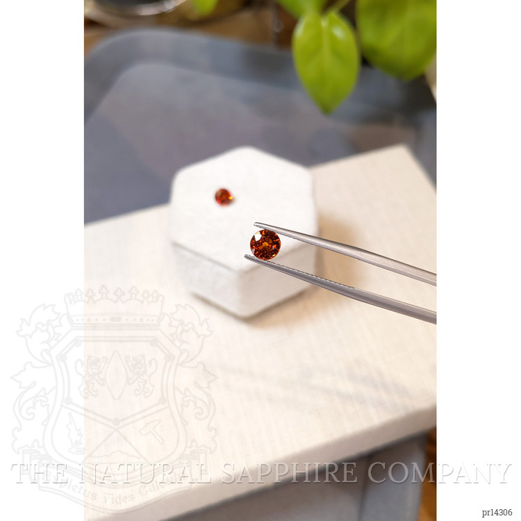 2.15 Ct.Tw. Orange Sapphire Pair from Ceylon (Sri Lanka)