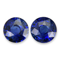 2.08&nbsp;Ct.Tw.Total Carat Weight Blue Sapphire Pair from Ceylon (Sri Lanka) Video