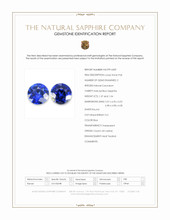 2.91&nbsp;Ct.Tw.Total Carat Weight Blue Sapphire Pair from Ceylon (Sri Lanka) Scan Report
