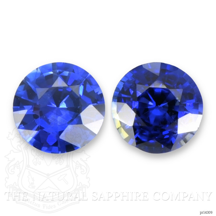 2.91 Ct.Tw. Blue Sapphire Pair from Ceylon (Sri Lanka)