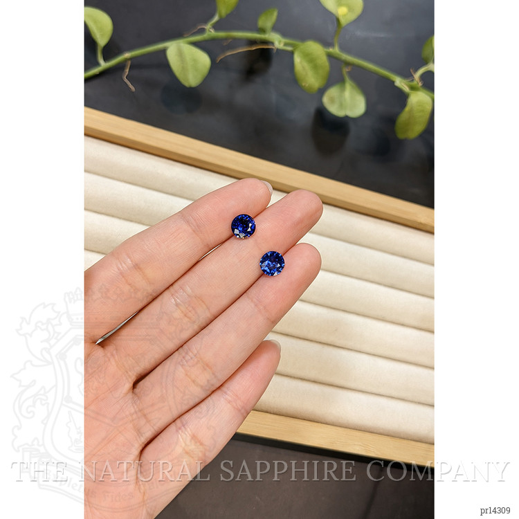 2.91 Ct.Tw. Blue Sapphire Pair from Ceylon (Sri Lanka)