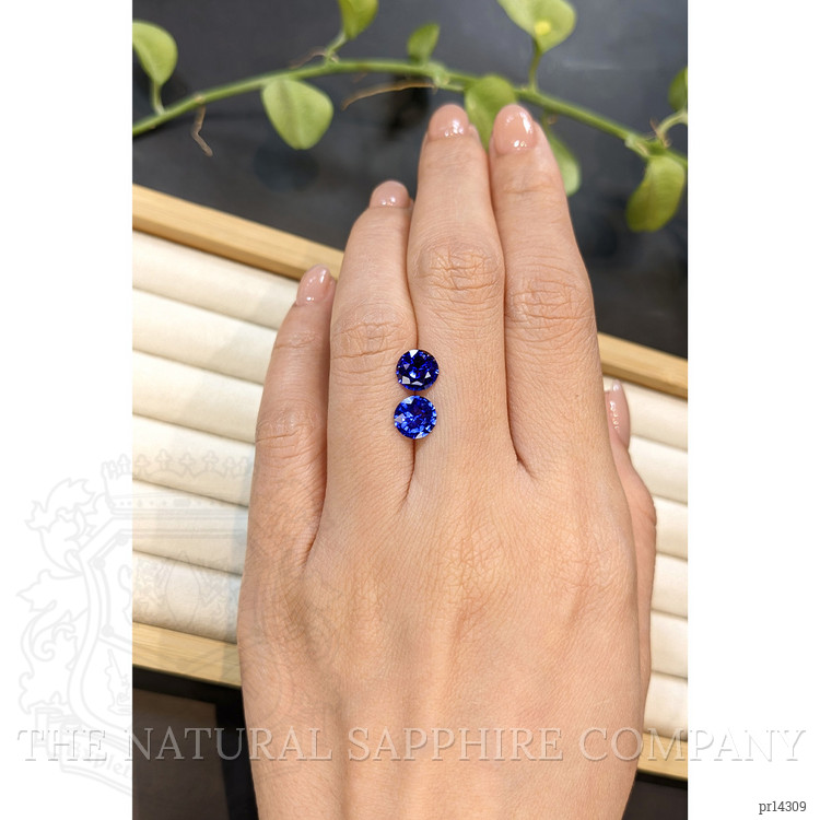 2.91 Ct.Tw. Blue Sapphire Pair from Ceylon (Sri Lanka)