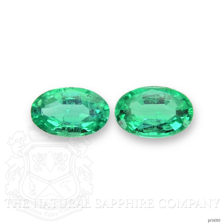 0.40 Ct.Tw. Emerald Pair from Afghanistan