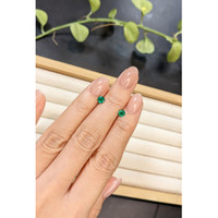 0.56 Ct.Tw.Total Carat Weight Emerald Pair from Afghanistan Life Style