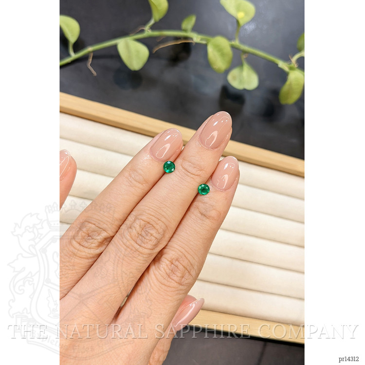 0.56 Ct.Tw. Emerald Pair from Afghanistan
