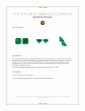 4.03&nbsp;Ct.Tw.Total Carat Weight Emerald Pair from Colombia - Muzo Appraisal