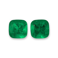 4.03 Ct.Tw.Total Carat Weight Emerald Pair from Colombia - Muzo Video