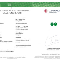 14.87&nbsp;Ct.Tw.Total Carat Weight Cabochon Emerald Pair from Colombia Scan Report
