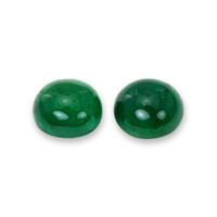 14.87&nbsp;Ct.Tw.Total Carat Weight Cabochon Emerald Pair from Colombia Video