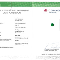 7.47 Ct.Tw.Total Carat Weight Emerald Pair from Zambia Scan Report
