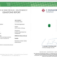 7.16 Ct.Tw.Total Carat Weight Emerald Pair from Zambia Scan Report