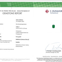 7.16 Ct.Tw.Total Carat Weight Emerald Pair from Zambia Scan Report