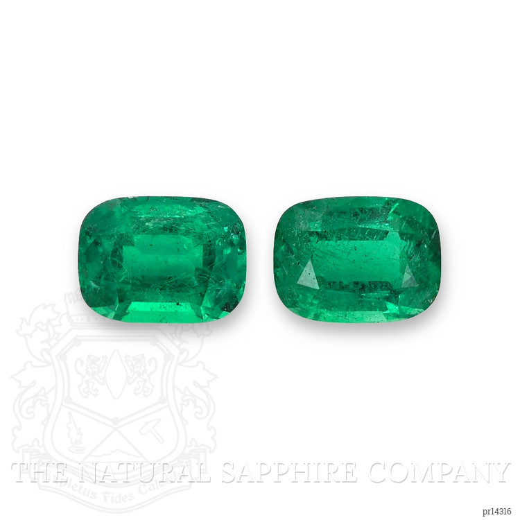 7.16 Ct.Tw. Emerald Pair from Zambia