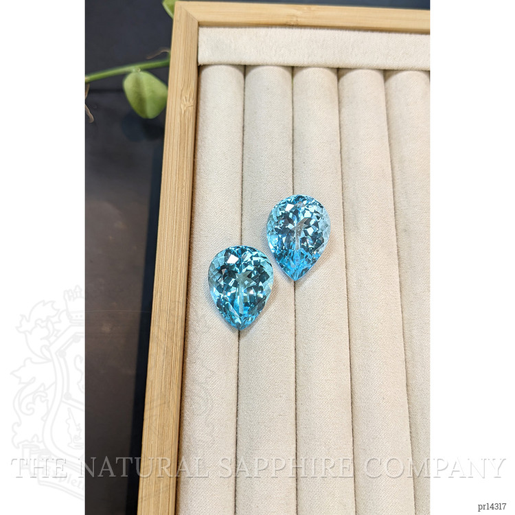 73.54 Ct.Tw. Blue Topaz Pair from Brazil
