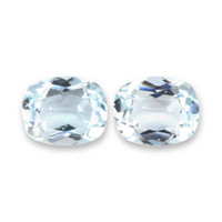 6.32 Ct.Tw.Total Carat Weight Sky Blue Topaz Pair from Brazil Video