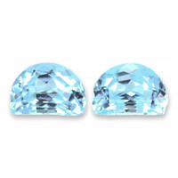 2.71 Ct.Tw.Total Carat Weight Swiss Blue Topaz Pair from Brazil Video