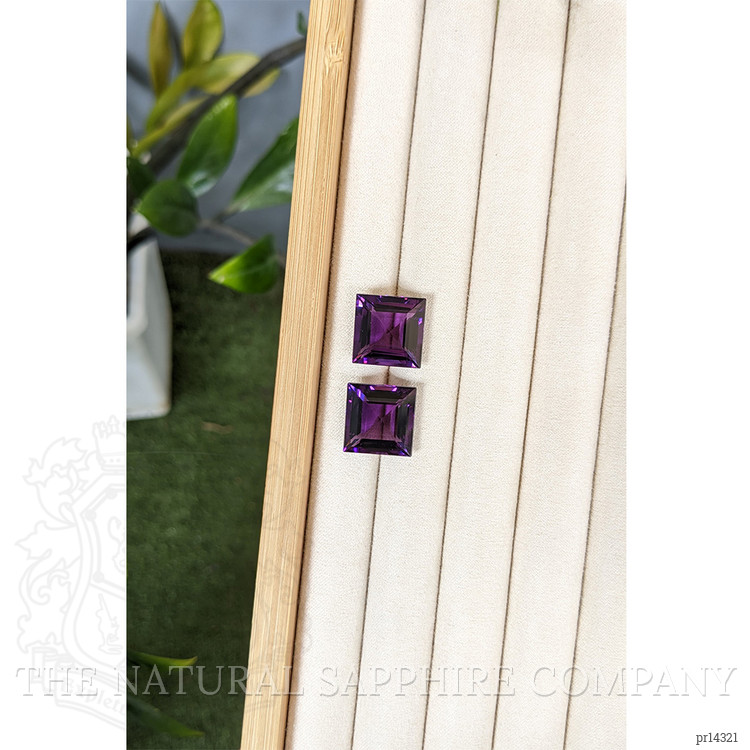 26.30 Ct.Tw. Purple Amethyst Pair from Brazil