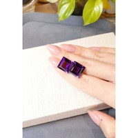 21.47 Ct.Tw.Total Carat Weight Purple Amethyst Pair from Brazil Life Style