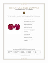 2.93&nbsp;Ct.Tw.Total Carat Weight Purplish Red Ruby Pair from Burma (Myanmar) Scan Report