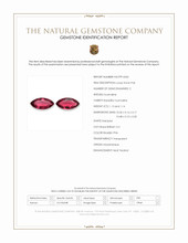 2.27 Ct.Tw.Total Carat Weight Pinkish Red Rubellite Tourmaline Pair from Mozambique Scan Report