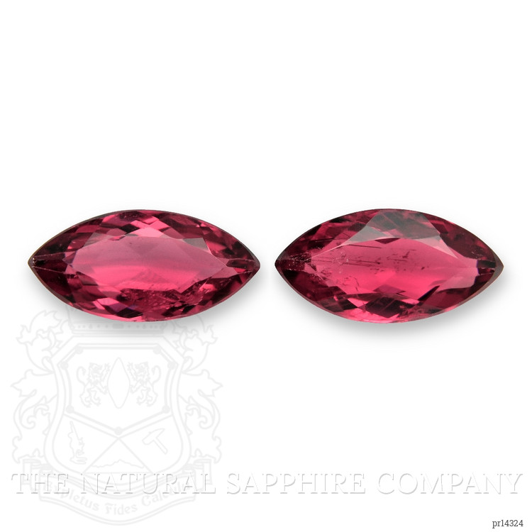 2.27 Ct.Tw. Reddish Pink Rubellite Tourmaline Pair from Mozambique