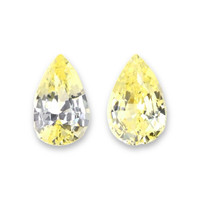 3.68&nbsp;Ct.Tw.Total Carat Weight Yellow Sapphire Pair from Ceylon (Sri Lanka) Video