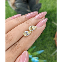 3.68&nbsp;Ct.Tw.Total Carat Weight Yellow Sapphire Pair from Ceylon (Sri Lanka) Life Style