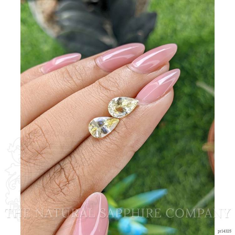 3.68 Ct.Tw. Yellow Sapphire Pair from Ceylon (Sri Lanka)