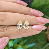 3.68&nbsp;Ct.Tw.Total Carat Weight Yellow Sapphire Pair from Ceylon (Sri Lanka) Life Style