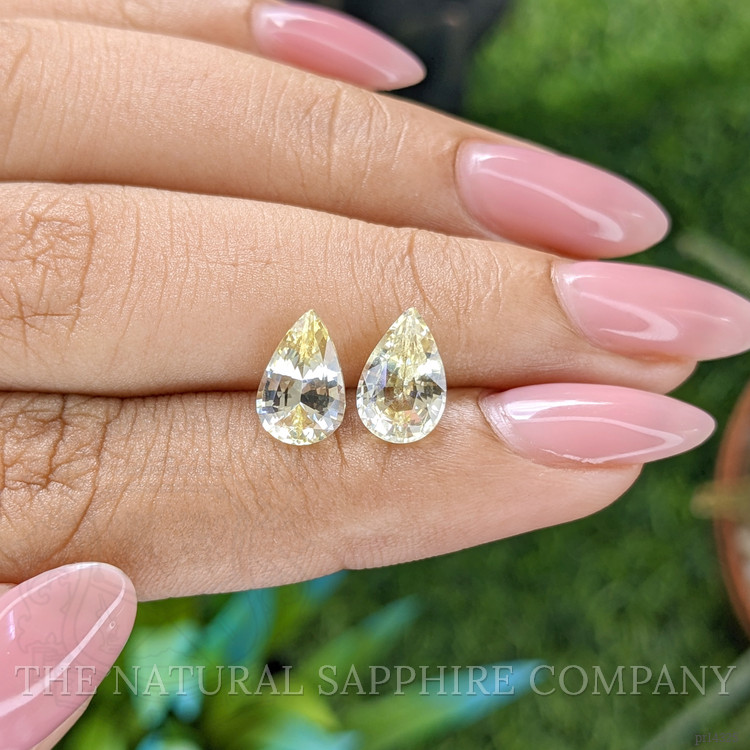 3.68 Ct.Tw. Yellow Sapphire Pair from Ceylon (Sri Lanka)