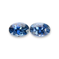 3.11 Ct.Tw.Total Carat Weight Blue Sapphire Pair from Africa Video