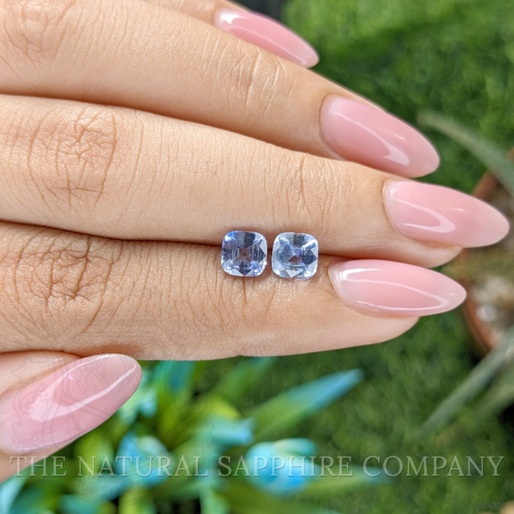 2.04 Ct.Tw. Blue Sapphire Pair from Ceylon (Sri Lanka)