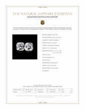 1.60 Ct.Tw.Total Carat Weight White Sapphire Pair from Ceylon (Sri Lanka) Scan Report