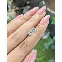 1.60&nbsp;Ct.Tw.Total Carat Weight White Sapphire Pair from Ceylon (Sri Lanka) Life Style