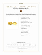 1.63&nbsp;Ct.Tw.Total Carat Weight Orangish Yellow Sapphire Pair from Ceylon (Sri Lanka) Scan Report