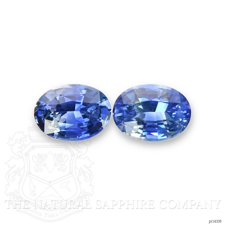 2.04 Ct.Tw. Blue Sapphire Pair from Ceylon (Sri Lanka)