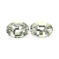 2.24 Ct.Tw.Total Carat Weight Yellowish Green Sapphire Pair from Africa Video