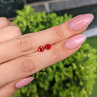 1.12 Ct.Tw.Total Carat Weight Ruby Pair from Tanzania Life Style