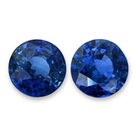 2.18&nbsp;Ct.Tw.Total Carat Weight Blue Sapphire Pair from Ceylon (Sri Lanka) Video