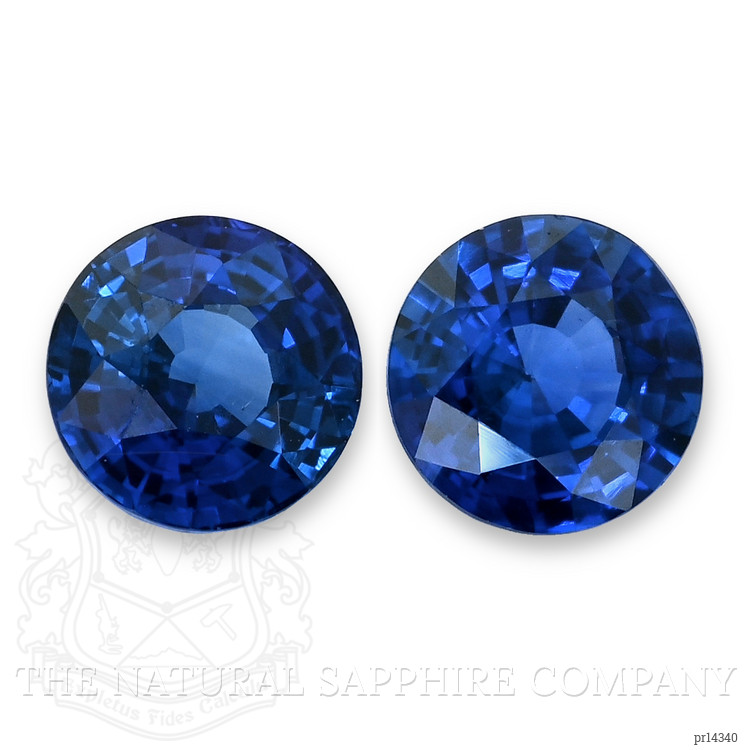2.18 Ct.Tw. Blue Sapphire Pair from Ceylon (Sri Lanka)