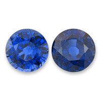 2.29&nbsp;Ct.Tw.Total Carat Weight Blue Sapphire Pair from Ceylon (Sri Lanka) Video