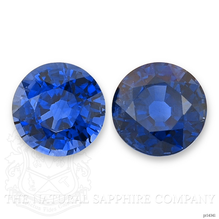 2.29 Ct.Tw. Blue Sapphire Pair from Ceylon (Sri Lanka)
